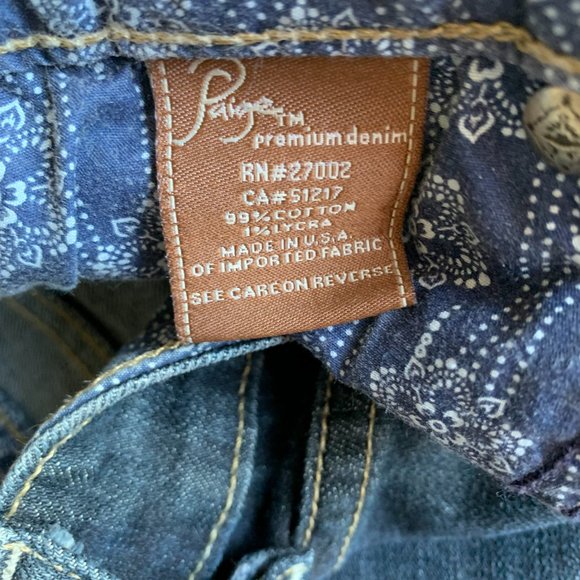 Paige PREMIUM DENIM Skyline Ankle Jeans 99% COTTON DARK WASH Size 30 - Picture 7 of 9